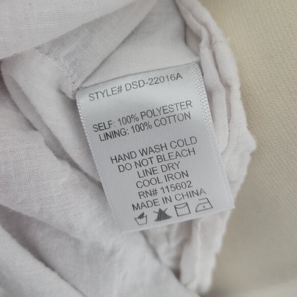 Skyler & Madison "Molly" Pastel Cloud Open Back Mini Dress Size Large - Picture 5 of 15